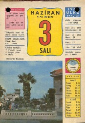 3 Haziran 1975 Takvim Yaprağı - Doğum Günü Hediyesi EFM(N)9241 - Gökçekoleksiyon