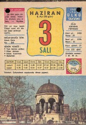 3 Haziran 1980 Takvim Yaprağı - Doğum Günü Hediyesi EFM(N)9120 - Gökçekoleksiyon