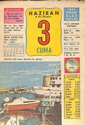 3 Haziran 1983 Takvim Yaprağı - Doğum Günü Hediyesi EFM(N)9001 - Gökçekoleksiyon