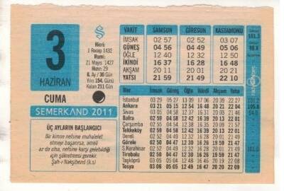 3 Haziran 2011 Takvim Yaprağı EFM(N)1199 - 4