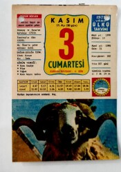 3 Kasım 1979 Takvim Yaprağı -Doğum Günü Hediyesi EFM(N)6499 - Gökçekoleksiyon