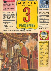 3 Mayıs 1979 Takvim Yaprağı - Doğum Günü Hediyesi EFMN13784 - Gökçekoleksiyon