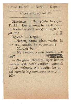 3 Nisan 1948 Takvim Yaprağı EFM903 - 2
