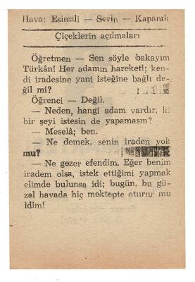 3 Nisan 1948 Takvim Yaprağı EFM903 - 4