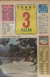 3 Şubat 1980 Takvim Yaprağı - Doğum Günü Hediyesi EFM(N)7827 - Gökçekoleksiyon