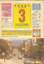3 Şubat 1983 Takvim Yaprağı - Doğum Günü Hediyesi EFMN13639 - Gökçekoleksiyon