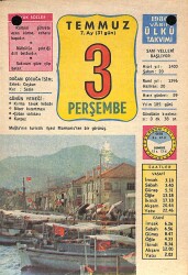 3 Temmuz 1980 Takvim Yaprağı - Doğum Günü Hediyesi EFM(N)9150 - Gökçekoleksiyon