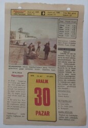 30 Aralık 1979 Takvim Yaprağı - Doğum Günü Hediyesi EFM(N)7440 - Gökçekoleksiyon