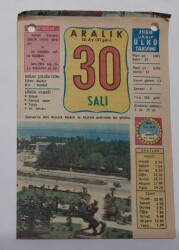 30 Aralık 1980 Takvim Yaprağı - Doğum Günü Hediyesi EFM(N)6557 - Gökçekoleksiyon