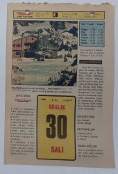 30 Aralık 1980 Takvim Yaprağı - Doğum Günü Hediyesi EFM(N)7246 - Gökçekoleksiyon