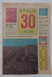 30 Aralık 1990 Takvim Yaprağı - Doğum Günü Hediyesi EFM(N)6808 - Gökçekoleksiyon