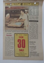 30 Ekim 1979 Takvim Yaprağı - Doğum Günü Hediyesi EFM(N)7380 - Gökçekoleksiyon