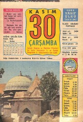 30 Kasım 1983 Takvim Yaprağı - Doğum Günü Hediyesi EFMN15931 - Gökçekoleksiyon