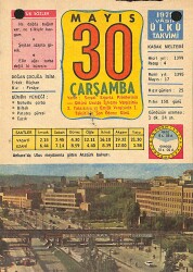 30 Mayıs 1979 Takvim Yaprağı - Doğum Günü Hediyesi EFMN13787 - Gökçekoleksiyon