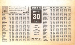 30 Mayıs 2006 Takvim Yaprağı - Doğum Günü Hediyesi EFMN13307 - Gökçekoleksiyon