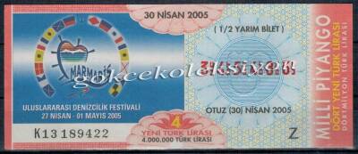 30 Nisan 2005 Yarım Bilet PYB1778 - 1