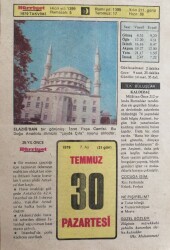 30 Temmuz 1979 Takvim Yaprağı - Doğum Günü Hediyesi EFM(N)9378 - Gökçekoleksiyon