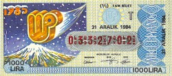 31 Aralık 1984 Piyango Bileti Tam Bilet PYB6333 - Gökçekoleksiyon