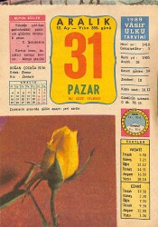 31 Aralık 1989 Takvim Yaprağı - Doğum Günü Hediyesi EFMN13641 - Gökçekoleksiyon