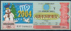31 Aralık 2003 Yarım Bilet PYB2500 - Gökçekoleksiyon