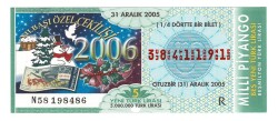 31 Aralık 2005 (14) Dörtte Bir Bilet PYB4768 - Gökçekoleksiyon