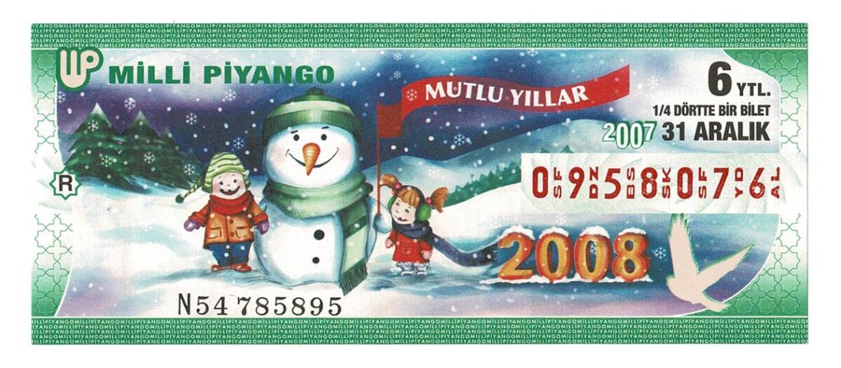 31 Aralık 2007 Çeyrek Bilet PYB4434 - 1