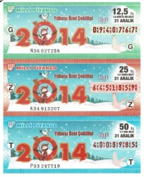 31 Aralık 2013 Çeyrek, Yarım ve Tam Bilet G-Z-T PYB4048 - Gökçekoleksiyon