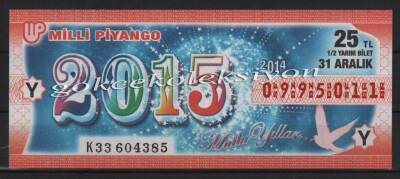 31 Aralık 2014 Yarım Bilet PYB2444 - 1