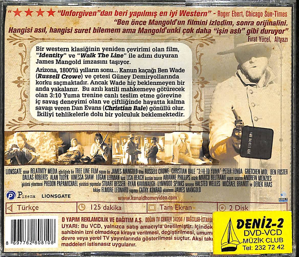 3:10 Yuma - 3:10 Treni (2007) Orjinal VCD Western Film ' Russell Crowe - Christian Bale' VCD27924 - 2