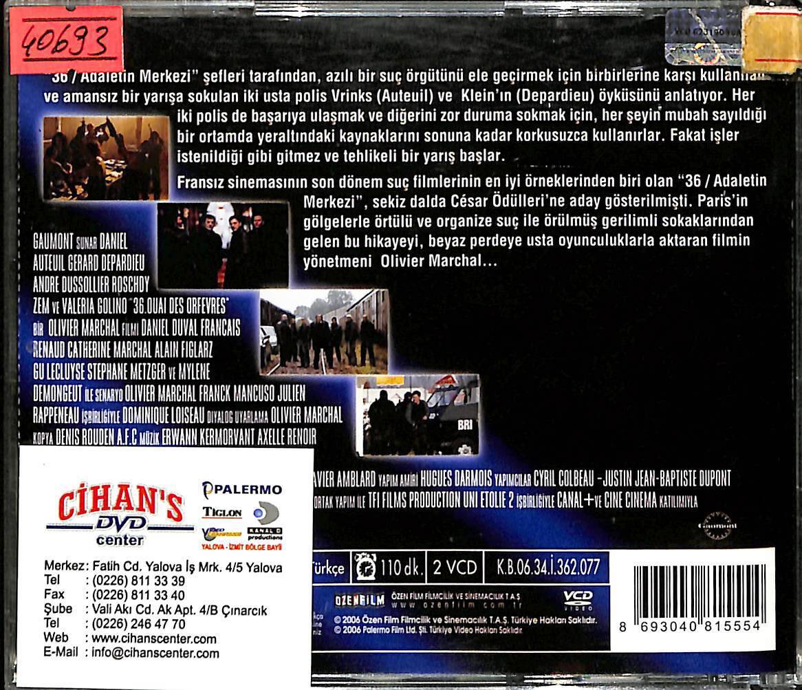 36 Adaletin Merkezi VCD Film VCD14149 - 2