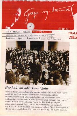365 Gün Atatürk- 1 Şubat 2008 Takvim Yaprağı EFM(N)5759 - 1