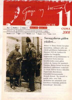 365 Gün Atatürk- 11 Ocak 2008 Takvim Yaprağı EFM(N)5746 - 2