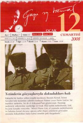 365 Gün Atatürk- 12 Ocak 2008 Takvim Yaprağı EFM(N)5747 - 2