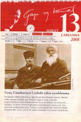 365 Gün Atatürk- 13 Şubat 2008 Takvim Yaprağı EFM(N)5770 - 1