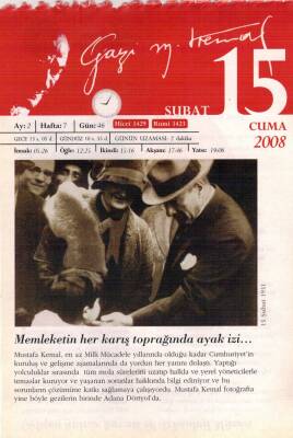 365 Gün Atatürk- 15 Şubat 2008 Takvim Yaprağı EFM(N)5772 - 2