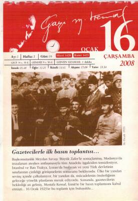 365 Gün Atatürk- 16 Ocak 2008 Takvim Yaprağı EFM(N)5751 - 2