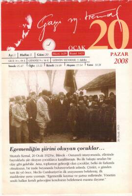365 Gün Atatürk- 20 Ocak 2008 Takvim Yaprağı EFM(N)5753 - 1
