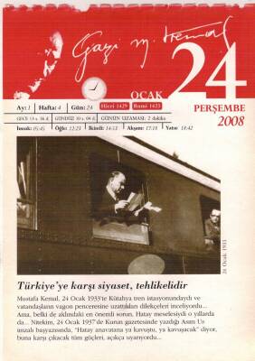 365 Gün Atatürk- 24 Ocak 2008 Takvim Yaprağı EFM(N)5755 - 1