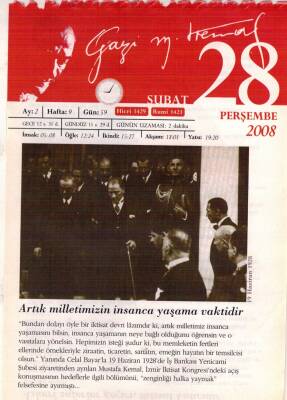 365 Gün Atatürk- 28 Şubat 2008 Takvim Yaprağı EFM(N)5785 - 2