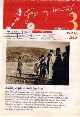 365 Gün Atatürk- 3 Şubat 2008 Takvim Yaprağı EFM(N)5760 - 2
