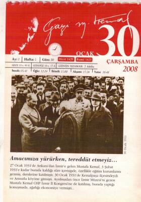 365 Gün Atatürk- 30 Ocak 2008 Takvim Yaprağı EFM(N)5758 - 2