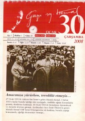 365 Gün Atatürk- 30 Ocak 2008 Takvim Yaprağı EFM(N)5758 - 1