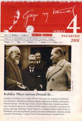 365 Gün Atatürk- 4 Şubat 2008 Takvim Yaprağı EFM(N)5761 - 1