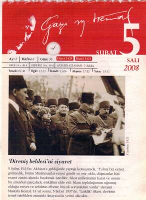 365 Gün Atatürk- 5 Şubat 2008 Takvim Yaprağı EFM(N)5762 - 2