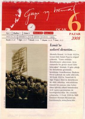 365 Gün Atatürk- 6 Ocak 2008 Takvim Yaprağı EFM(N)5742 - 3