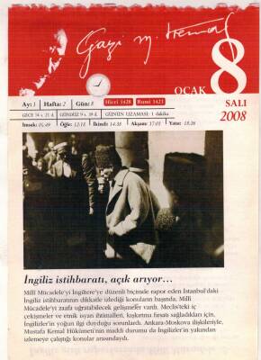 365 Gün Atatürk- 8 Ocak 2008 Takvim Yaprağı EFM(N)5744 - 2