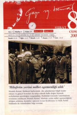 365 Gün Atatürk- 8 Şubat 2008 Takvim Yaprağı EFM(N)5765 - 1