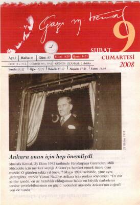 365 Gün Atatürk- 9 Şubat 2008 Takvim Yaprağı EFM(N)5766 - 3