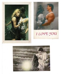 3lü Aşk ve Sevgi Temalı Kartpostal KRT7909 - Gökçekoleksiyon