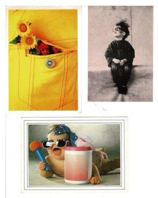 3lü Sevimli Çocuk Temalı Kartpostal KRT7957 - 2